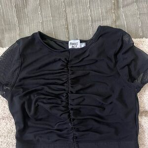 princess polly black crop top